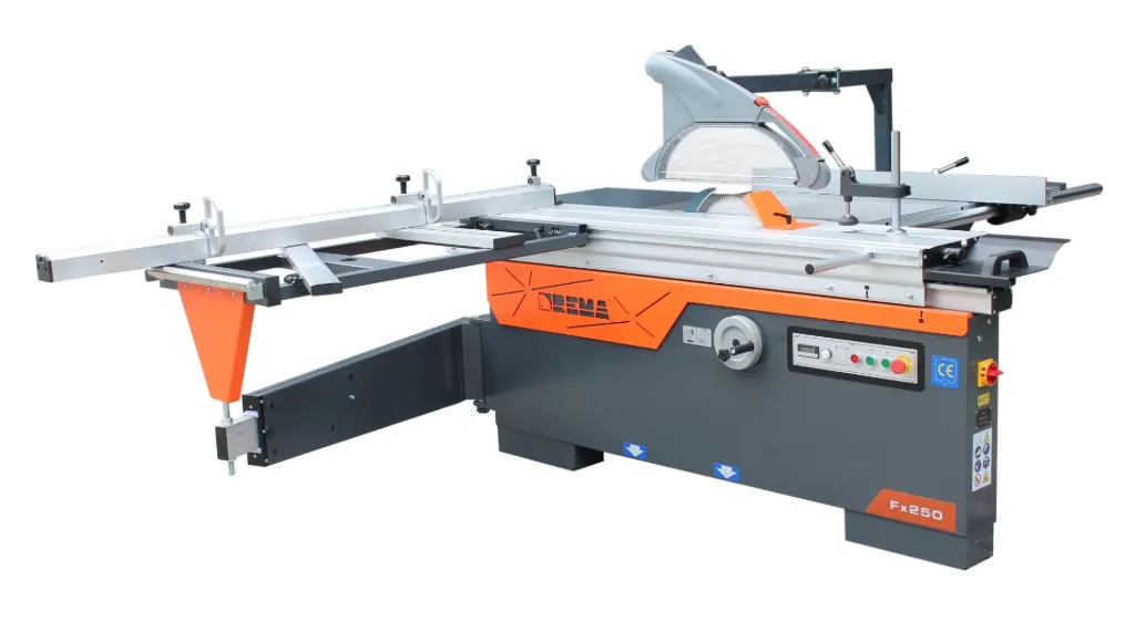 Piła formatowa, formatówka z podcinakiem REMA Fx250 1600mm Kaptur górny na wysięgniku
