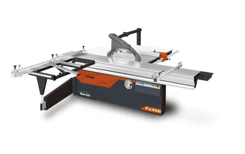 Pilarka, piła formatowa, formatówka z podcinakiem REMA FX400 Pro-Cut z przymiarem kątowym